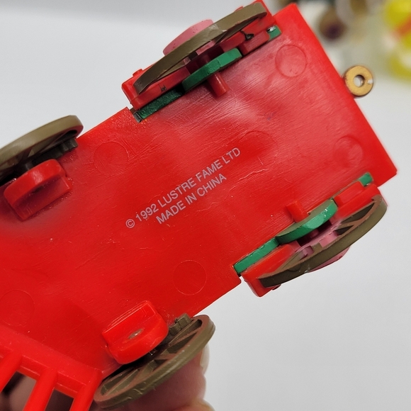 Set of 3 Christmas Gingerm Mouse on Locomotive Teddy Bear Sleeping on Santa Star - Picture 2 of 10